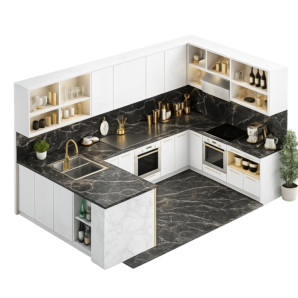 3D Kitchen Layout
